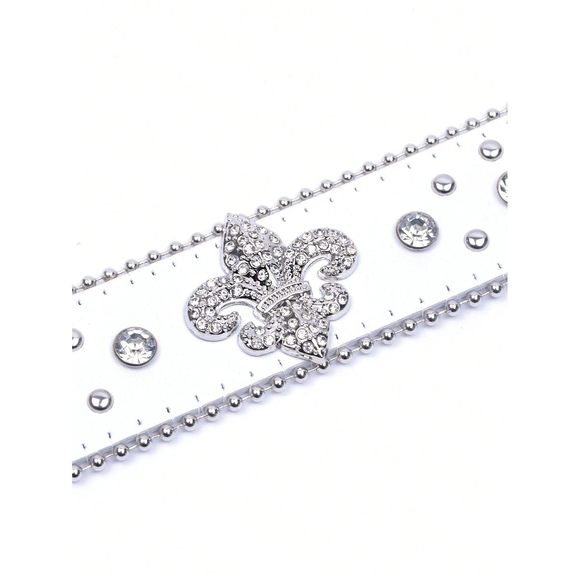 Rhinestone Belt For Men & Women, Western Cowboy Cowgirl Belt With Bling Cross😉 - Picture 5 of 6